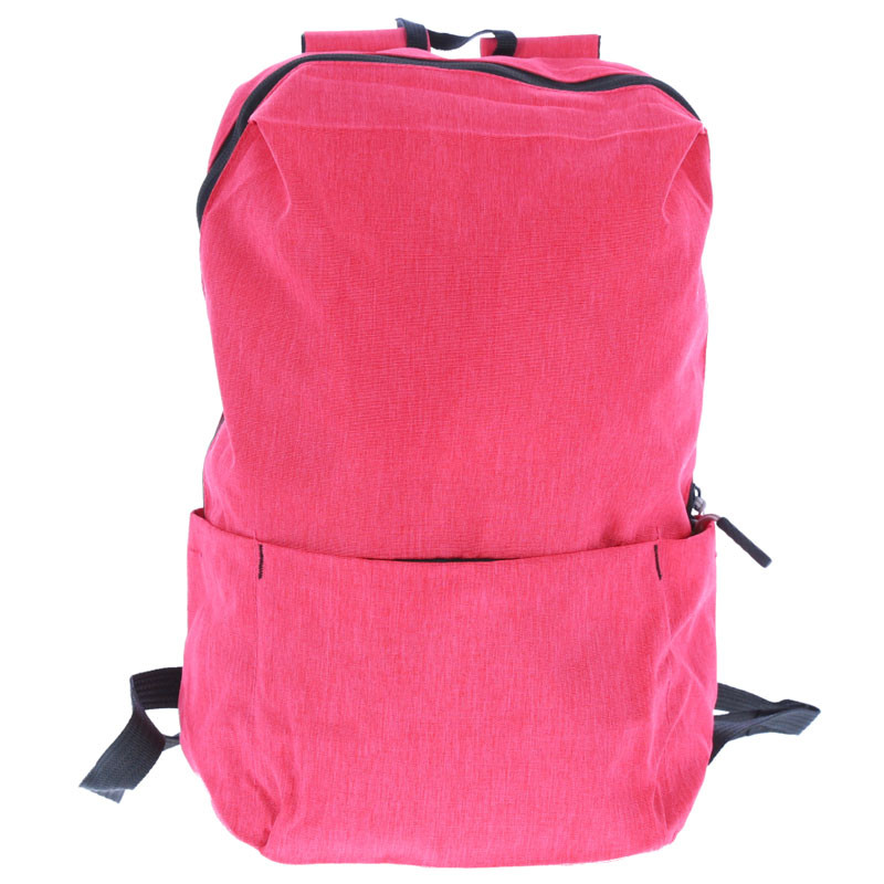 Ghiozdan clasic cu separator la interior, spate si bretele buretate, poliester/impermeabil, roz, negru - imagine 4